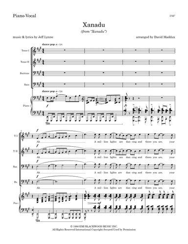 Xanadu (arr. David Maddux)