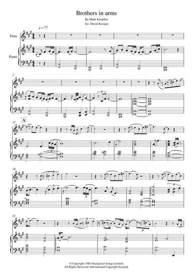 Brothers In Arms (arr. David Kocijan)