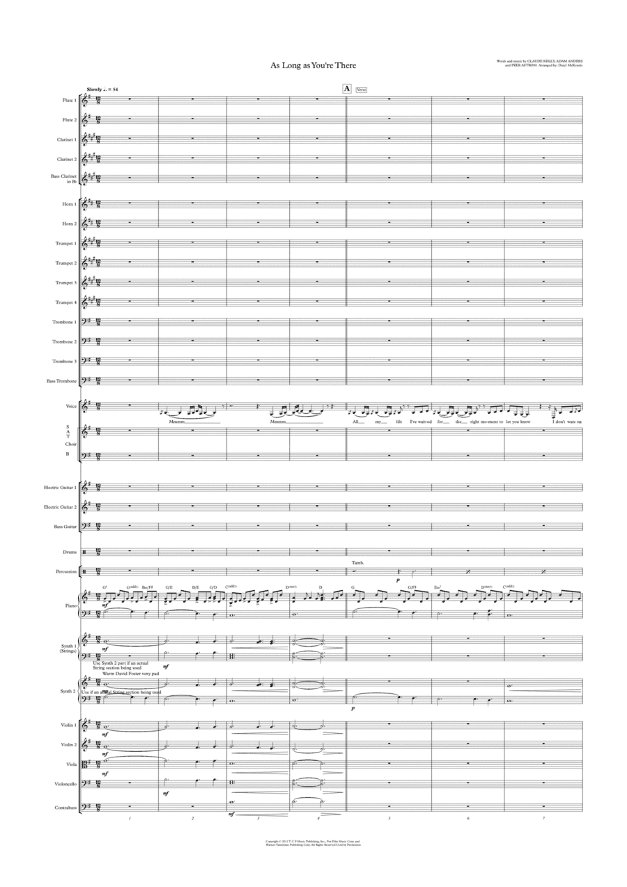 As Long As You're There (arr. Daryl McKenzie)