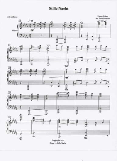 Silent Night: Quiet Piano Solos for Christmas (arr. Sara Jonassen)