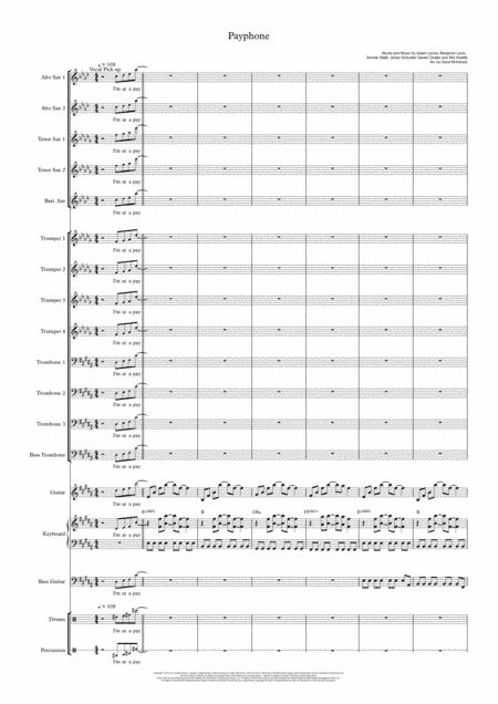 Payphone (arr. Daryl McKenzie)