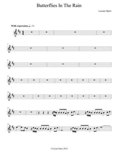 Butterflies In The Rain - Piano & Orchestra - Lucian Opris