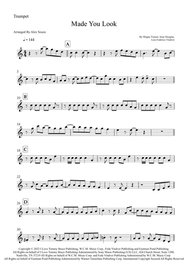 Made You Look (arr. Alex Souza)