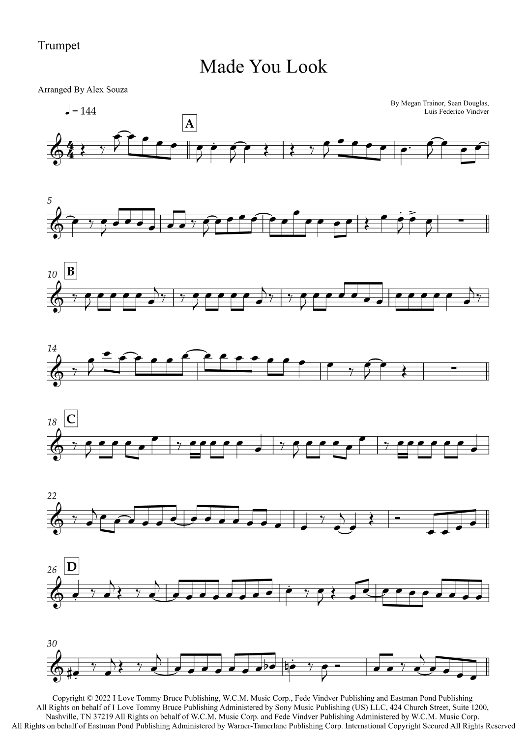 Made You Look (arr. Alex Souza)