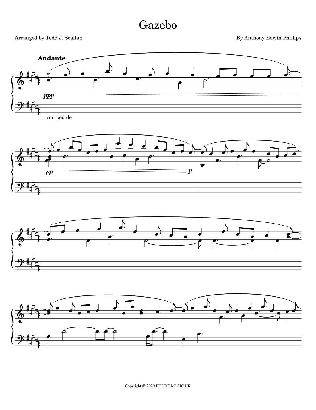 Gazebo (arr. Todd J. Scallan)