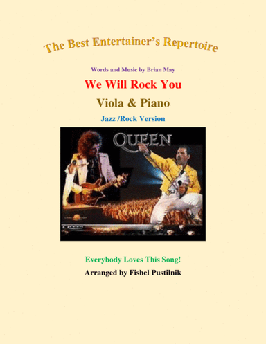 We Will Rock You (arr. Fishel Pustilnik)
