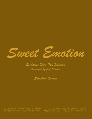 Sweet Emotion (arr. Jeff Tincher)
