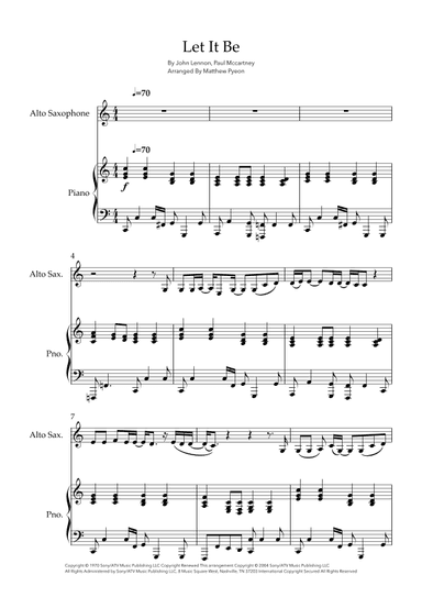 Let It Be (arr. Matthew pyeon)