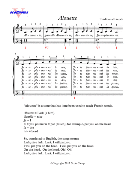 Alouette (arr. Scott Camp)