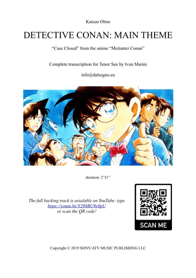 Detective Conan: Main Theme (arr. Ivan Marini)