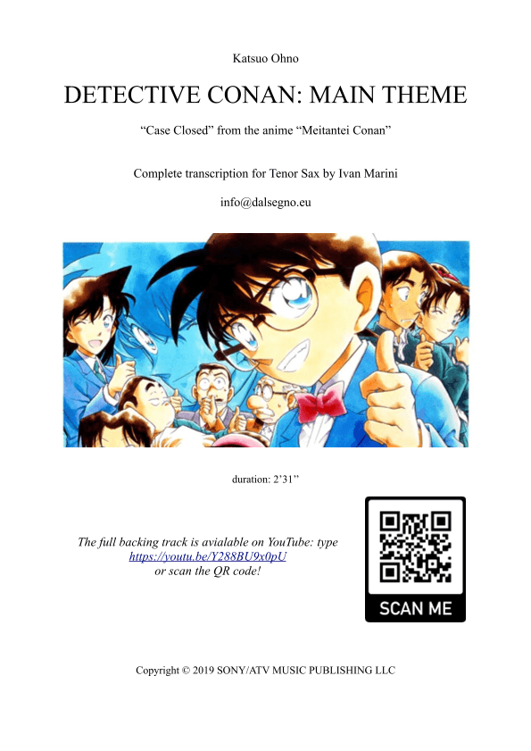 Detective Conan: Main Theme (arr. Ivan Marini)