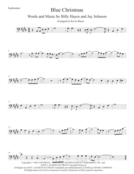 Blue Christmas (arr. Kevin Busse)