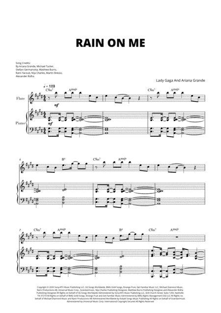 Rain On Me (arr. Cadenza Editions)
