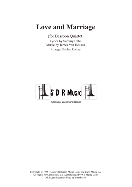 Love And Marriage (arr. Stephen Rockey)