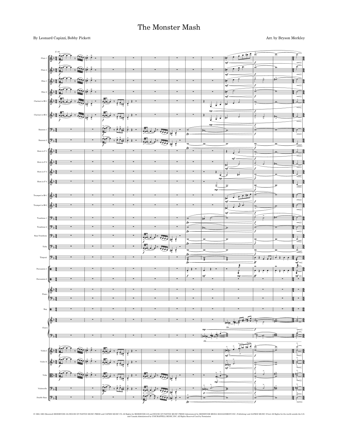 Monster Mash (arr. Bryson Merkley)