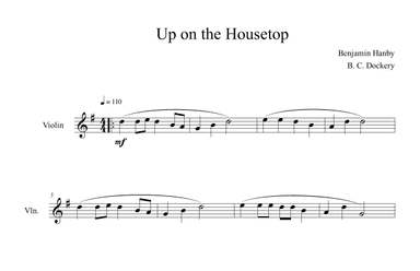 Up on the Housetop (Violin Solo) (arr. B. C. Dockery)