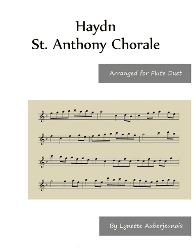 St. Anthony Chorale - Flute Duet (arr. Lynette Auberjeunois)