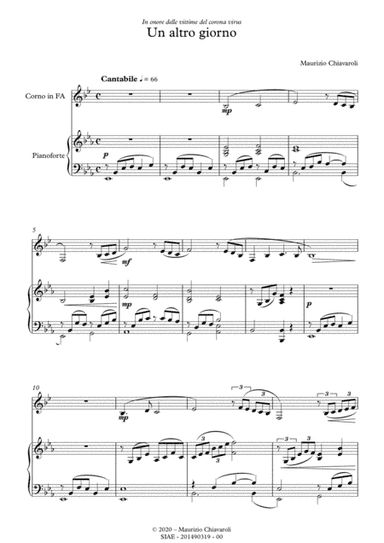 Un altro giorno (dedicated to victim of corona virus)