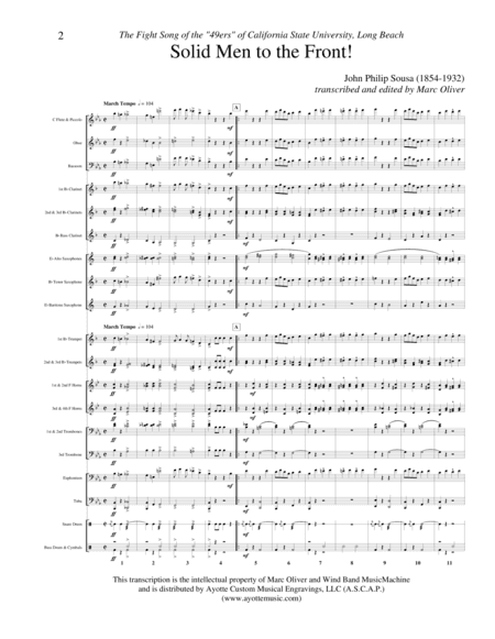 Solid Men to the Front (arr. Marc Oliver)