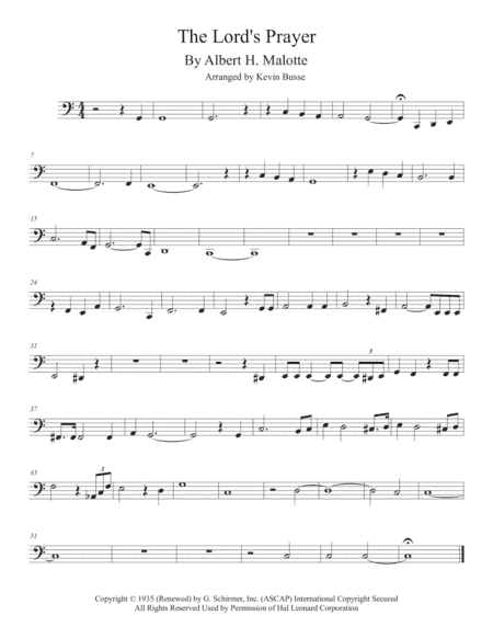 The Lord's Prayer (arr. Kevin Busse)