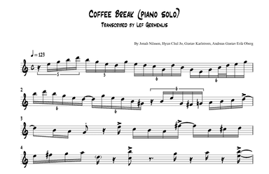 Coffee Break (arr. Lef Germenlis)
