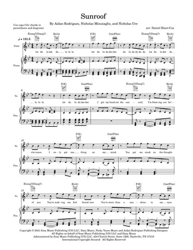 Sunroof (arr. Daniel Bizer-Cox)