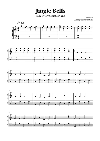 Jingle Bells - Easy Piano (arr. Valdir Maia)