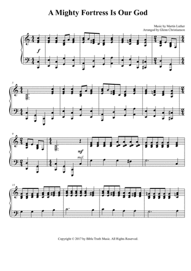 A Mighty Fortress Is Our God (arr. Glenn Christianson)