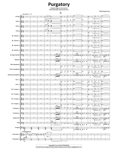 Purgatory, One-Act Opera for Wind Ensemble and Voices