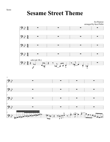 Sesame Street Theme (arr. Ken Pollitt)