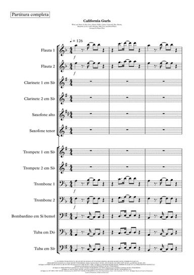 California Gurls (arr. Rafael Brito)
