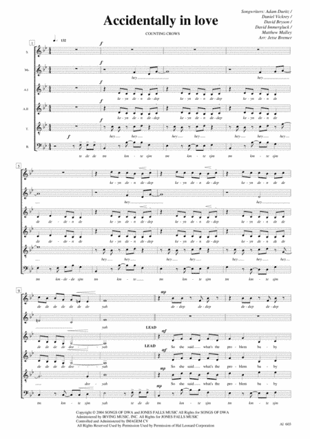 Accidentally In Love (arr. Jetse Bremer)