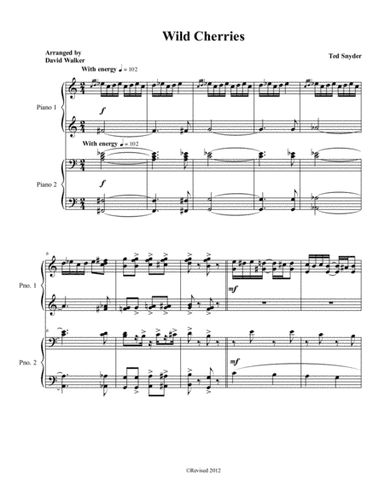 Wild Cherries Piano Duet (arr. David Walker)