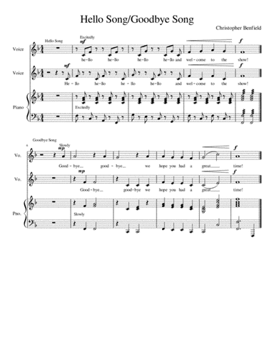 Hello/Goodbye Song