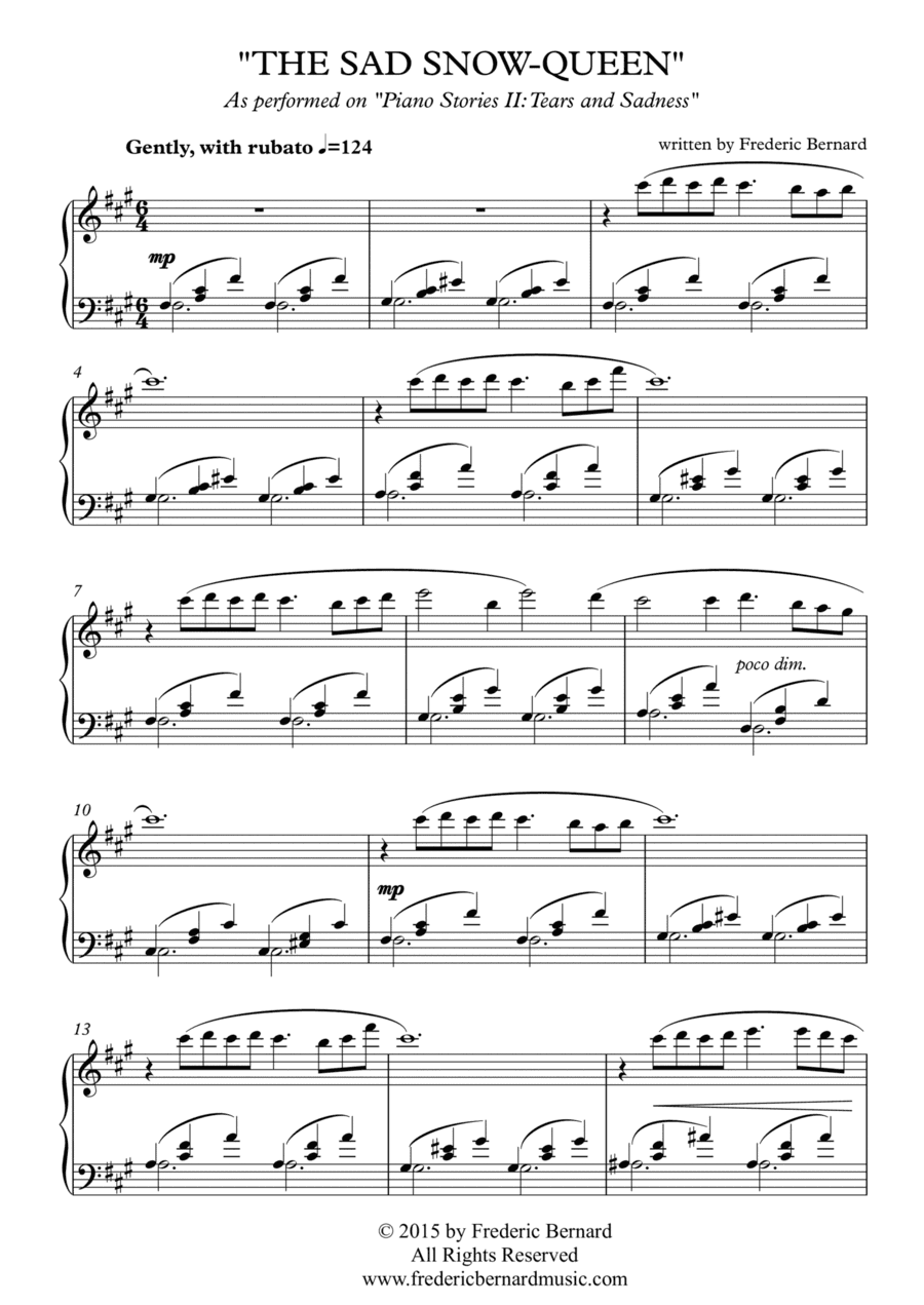 The Sad Snow-Queen (Melancholic Solo Piano)