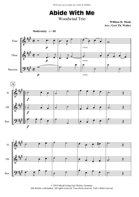 Abide With Me (arr. Gert Th. Walter)