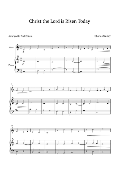 Christ the Lord is Risen Today (arr. André Nusa)