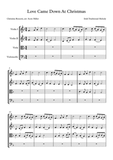 Love Came Down At Christmas (arr. Scott Miller)