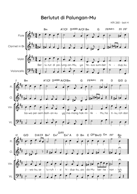 Ich Steh an Deiner Krippen Hier / Beside Thy Cradle Here I Stand / Berlutut di Palungan-Mu (arr. Angie Wiranata)