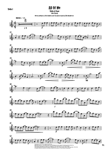 All Of Me (arr. Ellen Macphersonn)