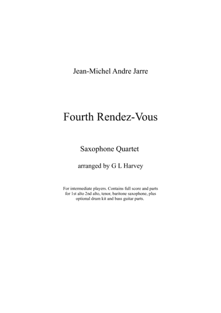Fourth Rendez Vous (arr. G L Harvey)