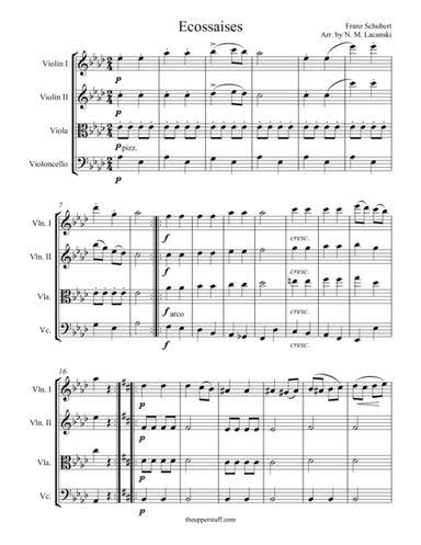 Ecossaises (arr. Nick Lacanski)