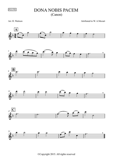 Dona Nobis Pacem (arr. Douglas Wattson)
