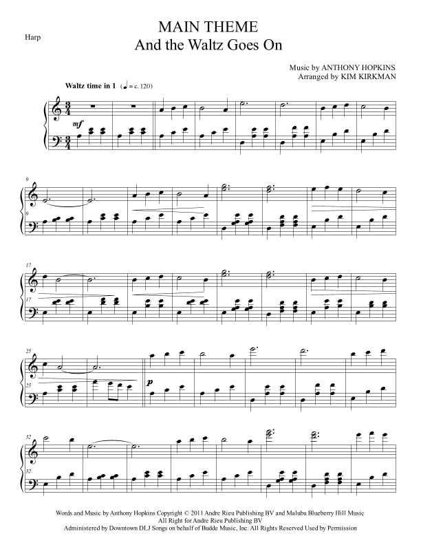 And The Waltz Goes On (arr. Kim Kirkman)