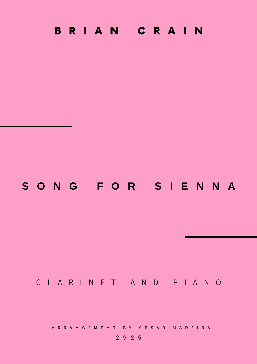 Song For Sienna (arr. César Madeira)