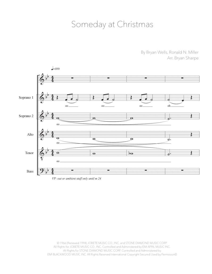 Someday At Christmas (arr. Bryan Sharpe)