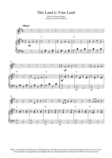 This Land Is Your Land (arr. Kaiserin Rebecca)