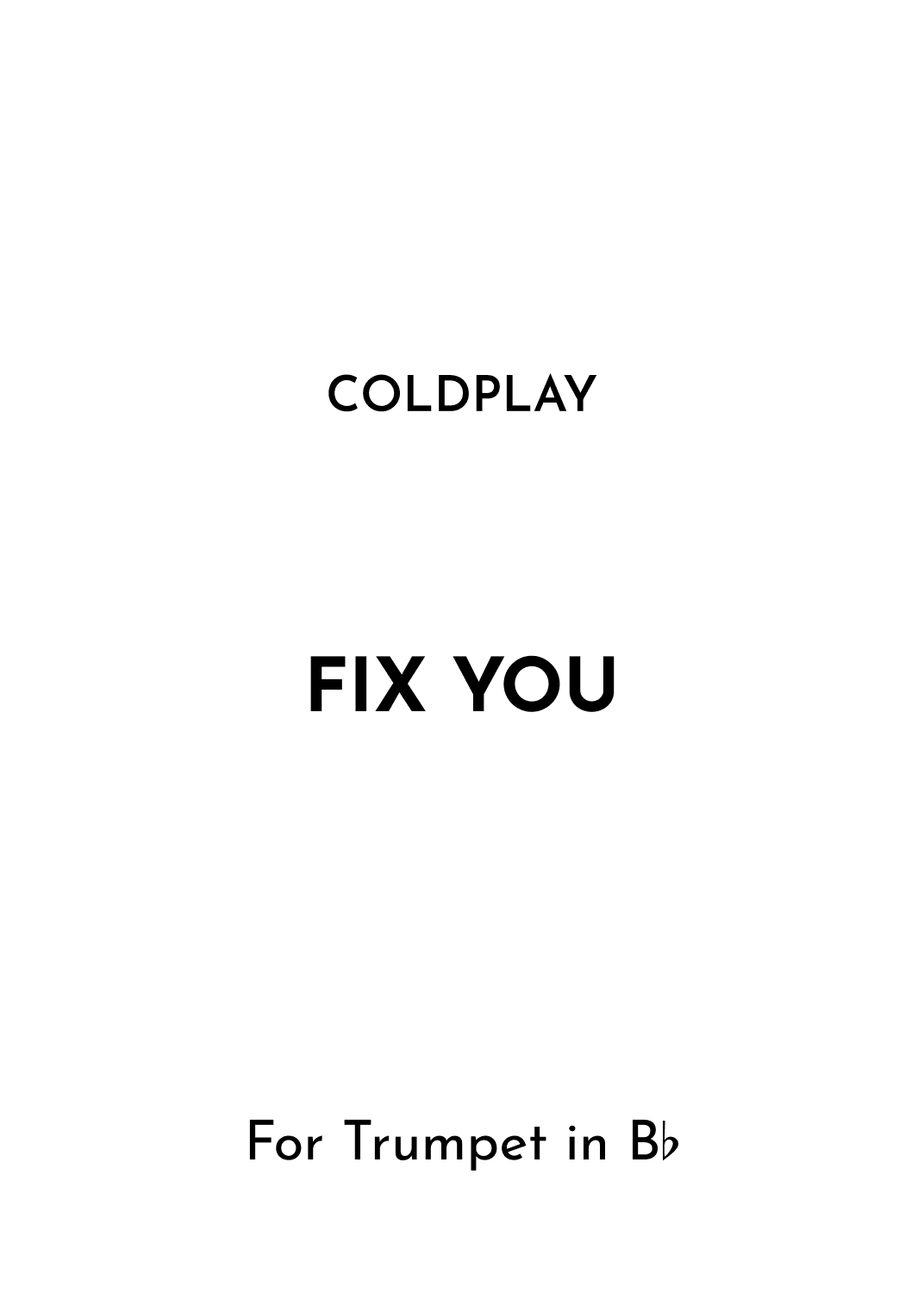 Fix You (arr. Jireh J.)