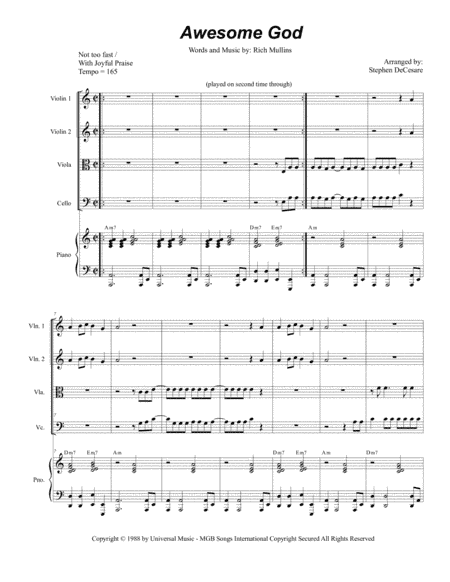 Awesome God (arr. Stephen DeCesare)