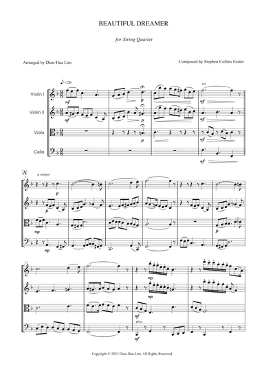 Beautiful Dreamer (arr. Diau-Hua Lim)